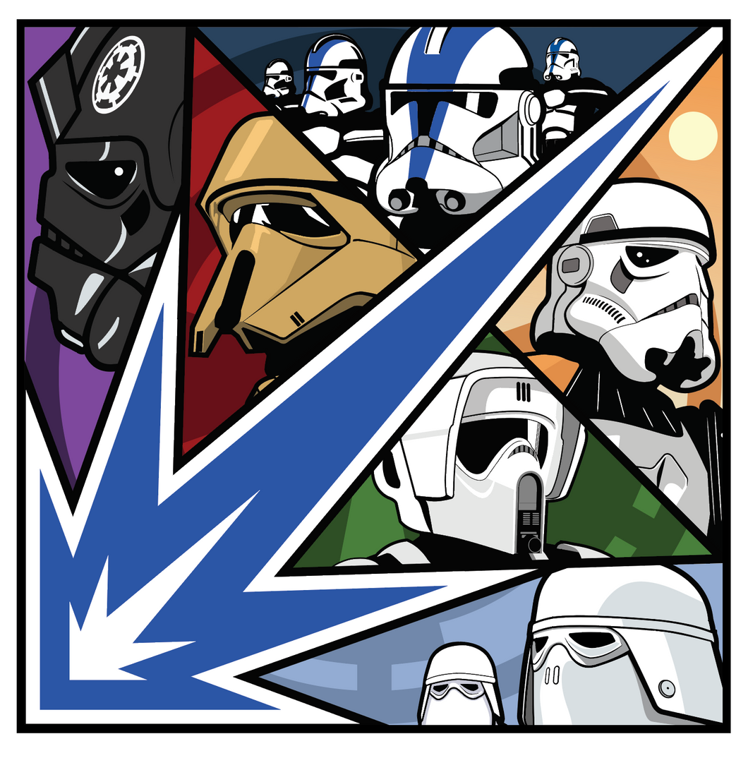 Seven Piece Trooper PVC Patch