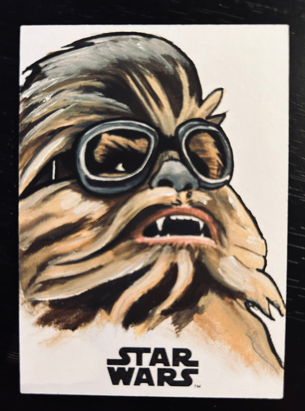 Chewbacca Topps Sketch Card