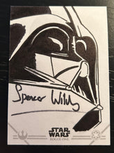 Load image into Gallery viewer, Darth Vader Sketch Card, Signed by Spencer Wilding
