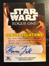 Load image into Gallery viewer, Darth Vader Sketch Card, Signed by Spencer Wilding
