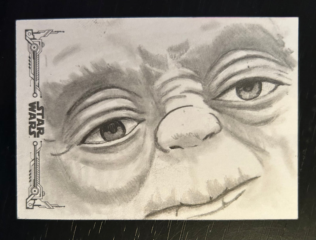 Yoda Topps Sketch Card