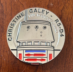 R2-D2, R5-D4 Christine Galey Challenge Coin