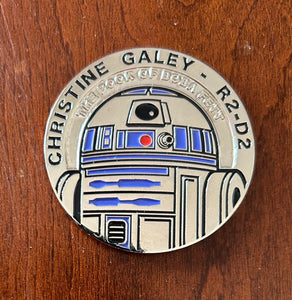 R2-D2, R5-D4 Christine Galey Challenge Coin