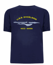 Load image into Gallery viewer, U.S.S. EXCELSIOR Naval T-Shirt
