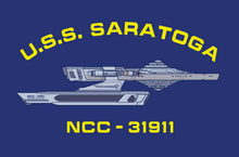 Load image into Gallery viewer, U.S.S. SARATOGA Naval T-Shirt
