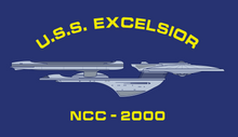 Load image into Gallery viewer, U.S.S. EXCELSIOR Naval T-Shirt
