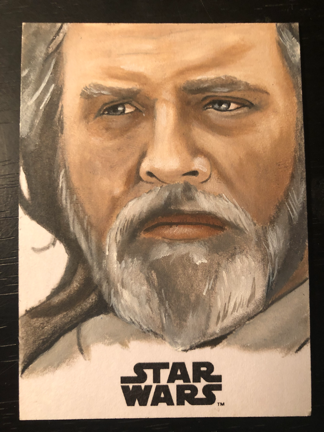 Master Luke Skywalker Topps Sketch Card