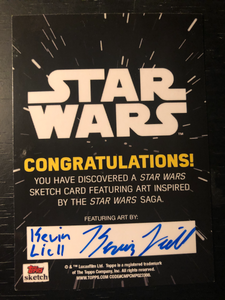 Master Luke Skywalker Topps Sketch Card