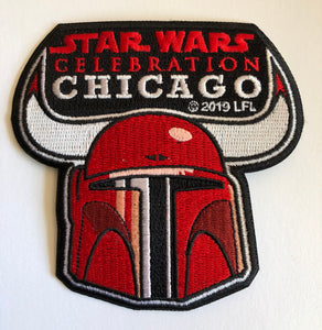 Star Wars Celebration Chicago Bulls Mandalorian Patch