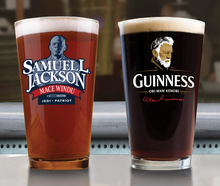 Load image into Gallery viewer, Alec Guinness and Samuel L Jackson Pint Glasses
