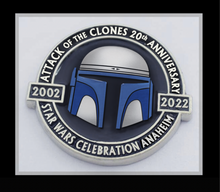 Load image into Gallery viewer, Jango Fett Attack of the Clones 20th Anniversary Celebration Pin
