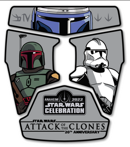 Attack of the Clones 20th Anniversary Jango Fett Four Patch Set